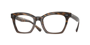 Das Bild zeigt die Oliver Peoples Fassung OV5566U 1732 in Sedona Rot/Taupe Verlauf.